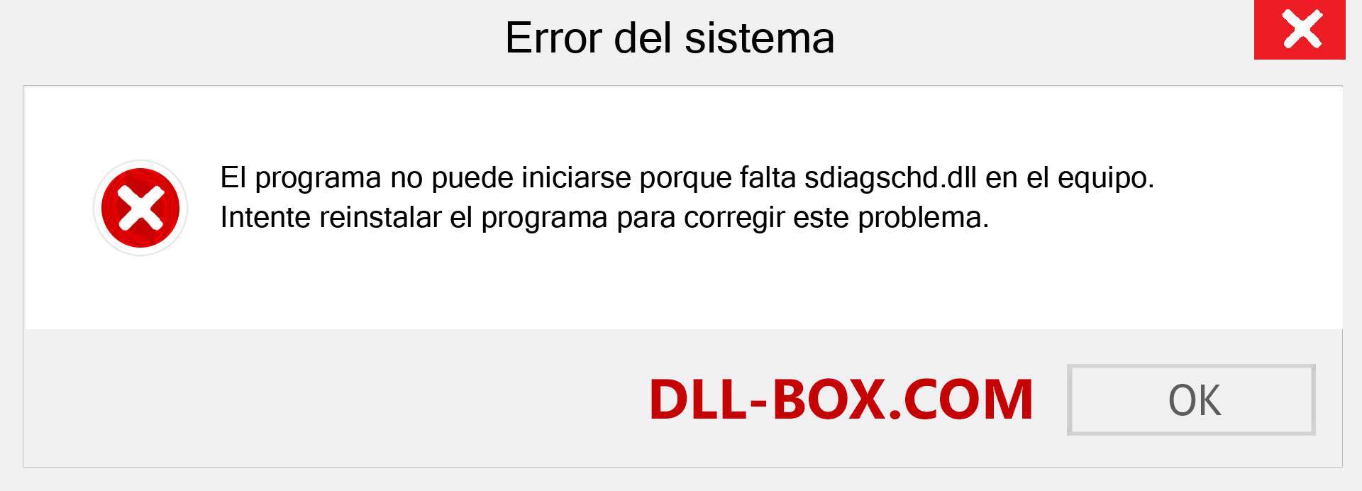 ¿Falta el archivo sdiagschd.dll ?. Descargar para Windows 7, 8, 10 - Corregir sdiagschd dll Missing Error en Windows, fotos, imágenes